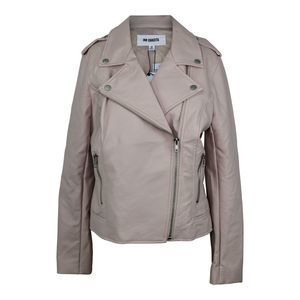 BB Dakota Amelie Moto Jacket sz M in Parchment NWT